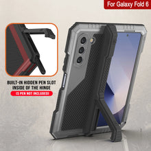 Load image into Gallery viewer, Galaxy Z Fold6 Metal Case, Heavy Duty Military Grade Armor Cover Full Body Hard [Silver]
