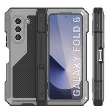 Load image into Gallery viewer, Galaxy Z Fold6 Metal Case, Heavy Duty Military Grade Armor Cover Full Body Hard [Silver]
