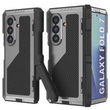 Load image into Gallery viewer, Galaxy Z Fold7 Metal Case, Heavy Duty Military Grade Armor Cover Full Body Hard [Silver]
