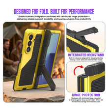 Load image into Gallery viewer, Galaxy Z Fold7 Metal Case, Heavy Duty Military Grade Armor Cover Full Body Hard [Neon]

