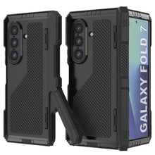 Load image into Gallery viewer, Galaxy Z Fold7 Metal Case, Heavy Duty Military Grade Armor Cover Full Body Hard [Black]
