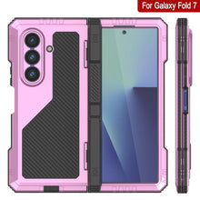 Load image into Gallery viewer, Galaxy Z Fold7 Metal Case, Heavy Duty Military Grade Armor Cover Full Body Hard [Pink]
