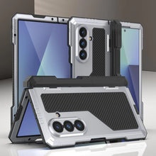 Load image into Gallery viewer, Galaxy Z Fold7 Metal Case, Heavy Duty Military Grade Armor Cover Full Body Hard [White]
