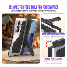 Load image into Gallery viewer, Galaxy Z Fold7 Metal Case, Heavy Duty Military Grade Armor Cover Full Body Hard [White]
