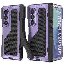 Load image into Gallery viewer, Galaxy Z Fold7 Metal Case, Heavy Duty Military Grade Armor Cover Full Body Hard [Purple]
