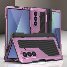 Load image into Gallery viewer, Galaxy Z Fold7 Metal Case, Heavy Duty Military Grade Armor Cover Full Body Hard [Pink]

