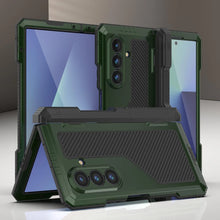 Load image into Gallery viewer, Galaxy Z Fold7 Metal Case, Heavy Duty Military Grade Armor Cover Full Body Hard [Dark Green]
