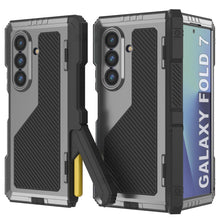 Load image into Gallery viewer, Galaxy Z Fold7 Metal Case, Heavy Duty Military Grade Armor Cover Full Body Hard [Silver]
