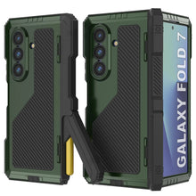 Load image into Gallery viewer, Galaxy Z Fold7 Metal Case, Heavy Duty Military Grade Armor Cover Full Body Hard [Dark Green]
