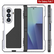 Load image into Gallery viewer, Galaxy Z Fold7 Metal Case, Heavy Duty Military Grade Armor Cover Full Body Hard [White]
