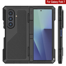 Load image into Gallery viewer, Galaxy Z Fold7 Metal Case, Heavy Duty Military Grade Armor Cover Full Body Hard [Black]
