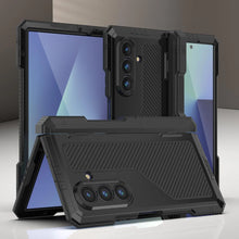Load image into Gallery viewer, Galaxy Z Fold7 Metal Case, Heavy Duty Military Grade Armor Cover Full Body Hard [Black]
