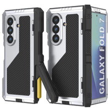 Load image into Gallery viewer, Galaxy Z Fold7 Metal Case, Heavy Duty Military Grade Armor Cover Full Body Hard [White]
