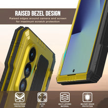 Load image into Gallery viewer, Galaxy Z Fold7 Metal Case, Heavy Duty Military Grade Armor Cover Full Body Hard [Neon]

