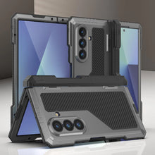 Load image into Gallery viewer, Galaxy Z Fold7 Metal Case, Heavy Duty Military Grade Armor Cover Full Body Hard [Silver]
