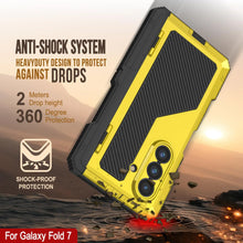 Load image into Gallery viewer, Galaxy Z Fold7 Metal Case, Heavy Duty Military Grade Armor Cover Full Body Hard [Neon]
