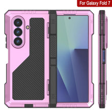 Load image into Gallery viewer, Galaxy Z Fold7 Metal Case, Heavy Duty Military Grade Armor Cover Full Body Hard [Pink]
