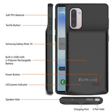 Load image into Gallery viewer, Galaxy Note 10 5200mAH Battery Charger W/ USB Port Slim Case [Black]

