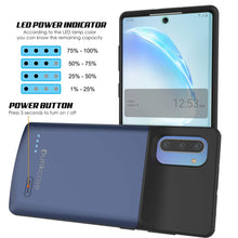 Load image into Gallery viewer, Galaxy Note 10 5200mAH Battery Charger W/ USB Port Slim Case [Blue]
