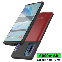 Load image into Gallery viewer, Galaxy Note 10+ Plus 6000mAH Battery Charger W/ USB Port Slim Case [Red]
