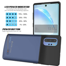 Load image into Gallery viewer, Galaxy Note 10+ Plus 6000mAH Battery Charger W/ USB Port Slim Case [Blue]
