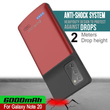 Load image into Gallery viewer, Galaxy Note 20 6000mAH Battery Charger Slim Case [Red]
