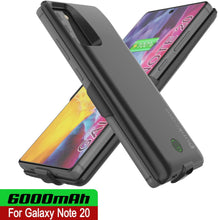 Load image into Gallery viewer, Galaxy Note 20 6000mAH Battery Charger PunkJuice 2.0 Slim Case [Black]
