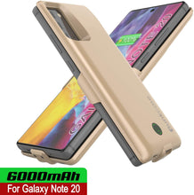 Load image into Gallery viewer, Galaxy Note 20 6000mAH Battery Charger PunkJuice 2.0 Slim Case [Gold]
