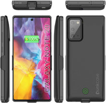 Load image into Gallery viewer, Galaxy Note 20 6000mAH Battery Charger PunkJuice 2.0 Slim Case [Black]
