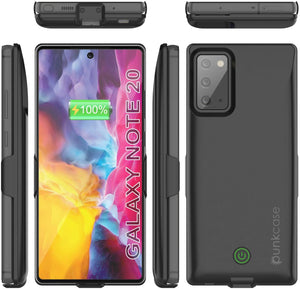 Galaxy Note 20 6000mAH Battery Charger PunkJuice 2.0 Slim Case [Black]