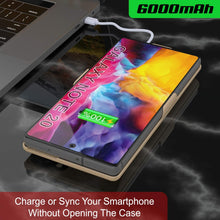 Load image into Gallery viewer, Galaxy Note 20 6000mAH Battery Charger PunkJuice 2.0 Slim Case [Gold]
