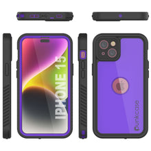 Load image into Gallery viewer, iPhone 16 Waterproof IP68 Case, Punkcase [Purple] [StudStar Series] [Slim Fit] [Dirtproof]

