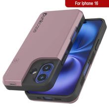 Load image into Gallery viewer, iPhone 16 Battery Case, PunkJuice 5000mAH Fast Charging MagSafe Power Bank W/ Screen Protector | [Rose-Gold]

