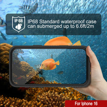 Load image into Gallery viewer, iPhone 16 Waterproof Case, Punkcase [Extreme Series] Armor Cover W/ Built In Screen Protector [Black]
