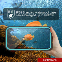 Load image into Gallery viewer, iPhone 16 Waterproof Case, Punkcase [Extreme Series] Armor Cover W/ Built In Screen Protector [Teal]
