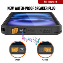 Load image into Gallery viewer, iPhone 16 Waterproof Case, Punkcase [Extreme Series] Armor Cover W/ Built In Screen Protector [Black]
