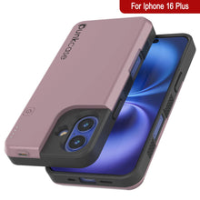 Load image into Gallery viewer, iPhone 16 Plus Battery Case, PunkJuice 8000mAH Fast Charging MagSafe Power Bank W/ Screen Protector | [Rose-Gold]
