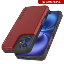 Load image into Gallery viewer, iPhone 16 Plus Battery Case, PunkJuice 8000mAH Fast Charging MagSafe Power Bank W/ Screen Protector | [Red]
