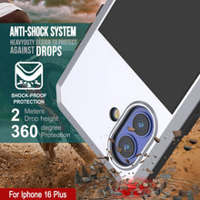 Load image into Gallery viewer, iPhone 16 Plus Metal Case, Heavy Duty Military Grade Armor Cover [shock proof] Full Body Hard [White]
