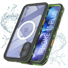 Load image into Gallery viewer, iPhone 16+ Plus Waterproof Case, Punkcase SpikeStar Light-Green Series | Thin Fit 6.6ft Underwater IP68
