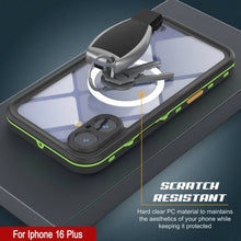 Load image into Gallery viewer, iPhone 16+ Plus Waterproof Case, Punkcase SpikeStar Light-Green Series | Thin Fit 6.6ft Underwater IP68

