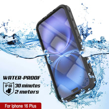 Load image into Gallery viewer, iPhone 16+ Plus Waterproof Case, Punkcase SpikeStar Black Series | Thin Fit 6.6ft Underwater IP68
