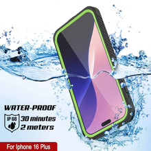 Load image into Gallery viewer, iPhone 16 Plus Waterproof Case, Punkcase [Extreme Mag Series] Armor Cover W/ Built In Screen Protector [Green]
