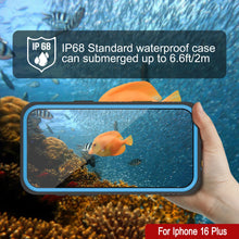 Load image into Gallery viewer, iPhone 16 Plus Waterproof Case, Punkcase [Extreme Series] Armor Cover W/ Built In Screen Protector [Light Blue]
