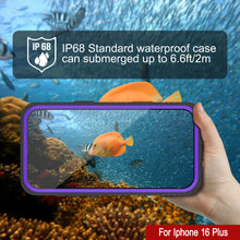Load image into Gallery viewer, iPhone 16 Plus Waterproof Case, Punkcase [Extreme Series] Armor Cover W/ Built In Screen Protector [Purple]
