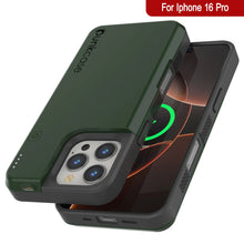 Load image into Gallery viewer, iPhone 16 Pro Battery Case, PunkJuice 5000mAH Fast Charging MagSafe Power Bank W/ Screen Protector | [Green]
