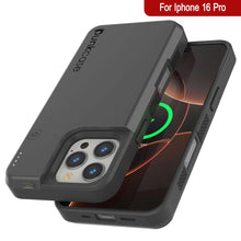 Load image into Gallery viewer, iPhone 16 Pro Battery Case, PunkJuice 5000mAH Fast Charging MagSafe Power Bank W/ Screen Protector | [Grey]
