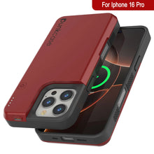 Load image into Gallery viewer, iPhone 16 Pro Battery Case, PunkJuice 5000mAH Fast Charging MagSafe Power Bank W/ Screen Protector | [Red]
