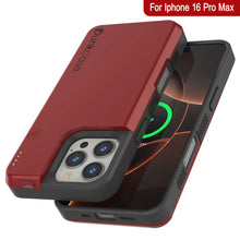 Load image into Gallery viewer, iPhone 16 Pro Max Battery Case, PunkJuice 8000mAH Fast Charging MagSafe Power Bank W/ Screen Protector | [Red]
