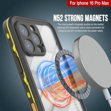 Load image into Gallery viewer, iPhone 16 Pro Max Waterproof Case, Punkcase SpikeStar Yellow Series | Thin Fit 6.6ft Underwater IP68
